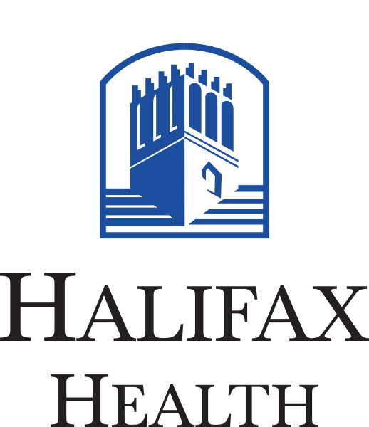 Halifax Health Logo with Belvedere Tower on Top of the name.